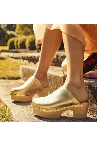 Andre Assous Olivia Calf-Skin Leather Slip-On Clog