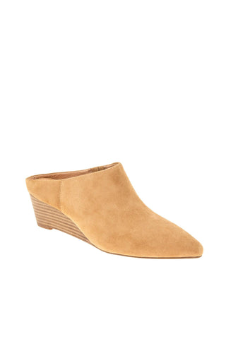 Andre Assous Wyatt Suede Slip-On Wedge Mule
