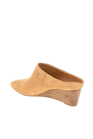 Andre Assous Wyatt Suede Slip-On Wedge Mule