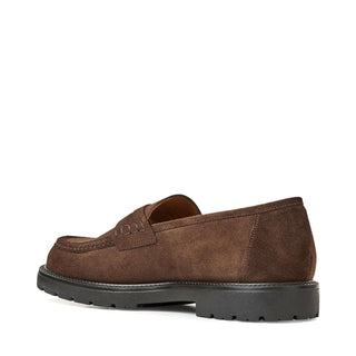 Aquatalia Blake Men’s Shoes Suede Leather Penny Loafer (AQ1012)-AmbrogioShoes