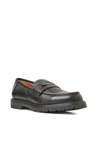Aquatalia Blake Men’s Shoes Tumbled Leather Penny Loafer (AQ1013)