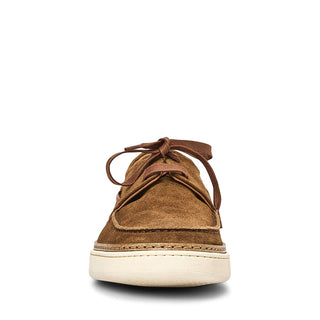 Aquatalia Bora Suede Leather Lace-Up Loafer-AmbrogioShoes