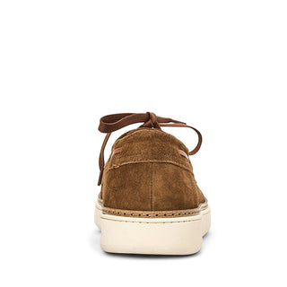 Aquatalia Bora Suede Leather Lace-Up Loafer-AmbrogioShoes