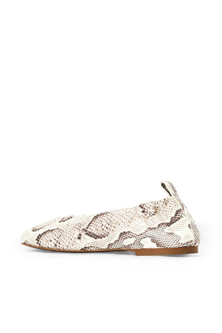 Aquatalia Clio Embossed Leather Flat