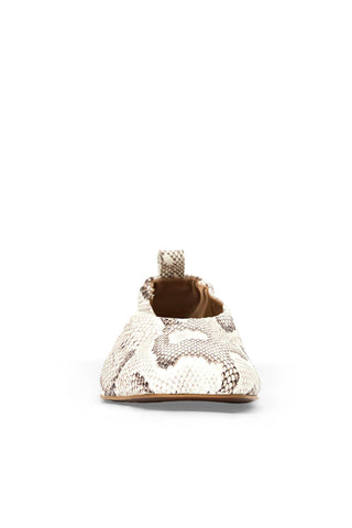 Aquatalia Clio Embossed Leather Flat