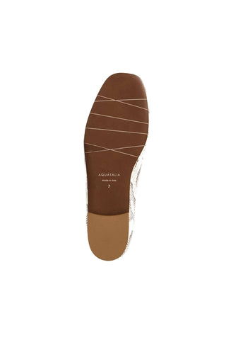 Aquatalia Clio Embossed Leather Flat