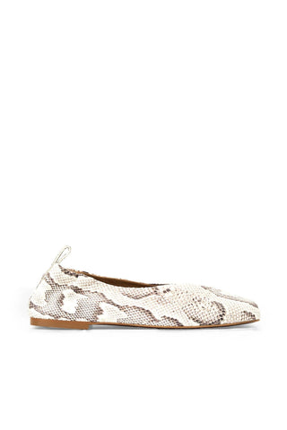 Aquatalia Clio Embossed Leather Flat