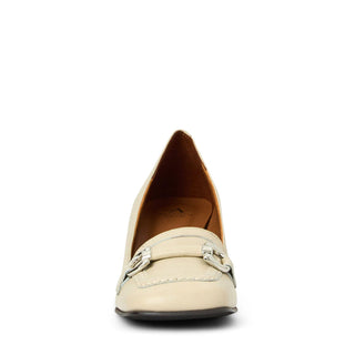 Aquatalia Corrina Women’s Shoes Calf-Skin Leather Slip-On Horse-Bit Pump (AQW1052)-AmbrogioShoes