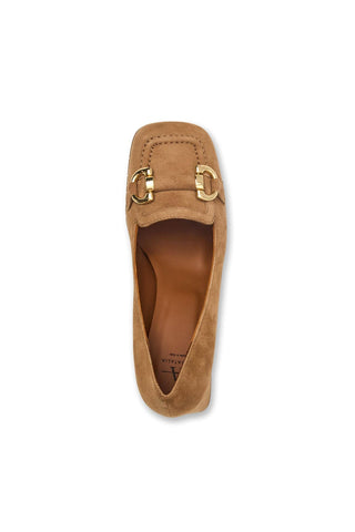 Aquatalia Corrina Women’s Shoes Suede Slip-On Horse-Bit Pump (AQW1051)