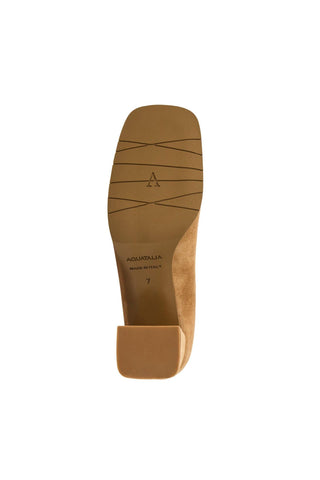 Aquatalia Corrina Women’s Shoes Suede Slip-On Horse-Bit Pump (AQW1051)