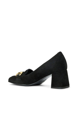 Aquatalia Corrina Women’s Shoes Suede Slip-On Horse-Bit Pump (AQW1051)