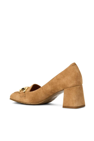 Aquatalia Corrina Women’s Shoes Suede Slip-On Horse-Bit Pump (AQW1051)