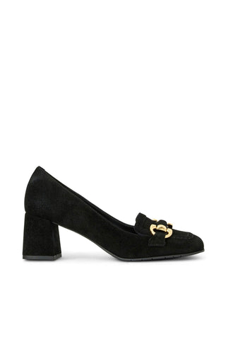 Aquatalia Corrina Women’s Shoes Suede Slip-On Horse-Bit Pump (AQW1051)