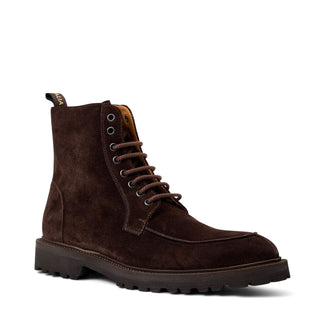 Aquatalia Danny Men’s Shoes Suede Leather Split-Toe Lace Up Boot (AQ1004)-AmbrogioShoes