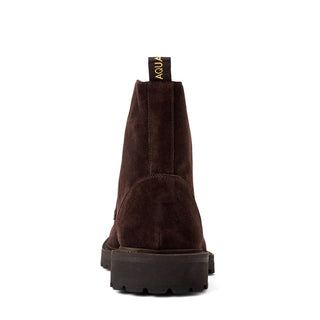 Aquatalia Danny Men’s Shoes Suede Leather Split-Toe Lace Up Boot (AQ1004)-AmbrogioShoes