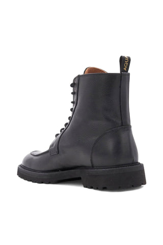 Aquatalia Danny Men’s Shoes Tumbled Leather Split-Toe Lace Up Boot (AQ1005)