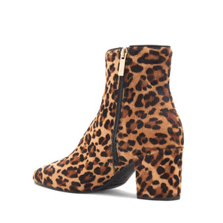 Aquatalia Domani Women’s Shoes Leopard Print Calf-Skin Hair Zip-Up Boot (AQW1021)-AmbrogioShoes