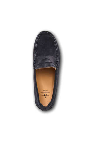 Aquatalia Enzo Suede Moccasin Driver