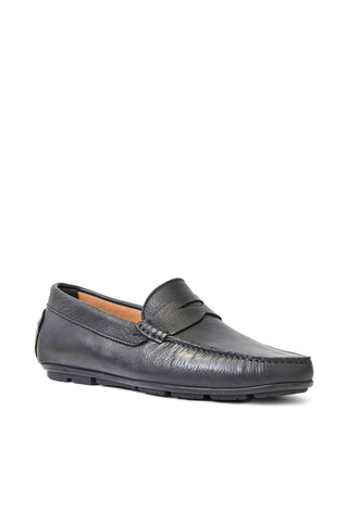 Aquatalia Enzo Tumbled Leather Moccasin Driver