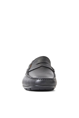 Aquatalia Enzo Tumbled Leather Moccasin Driver