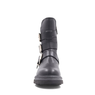 Aquatalia Follina Leather Triple Monk-Strap Boot