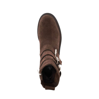 Aquatalia Follina Suede Triple Monk-Strap Boot