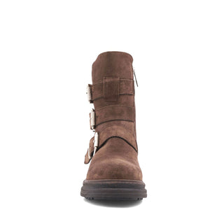 Aquatalia Follina Suede Triple Monk-Strap Boot