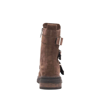 Aquatalia Follina Suede Triple Monk-Strap Boot