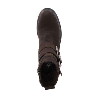 Aquatalia Follina Suede Triple Monk-Strap Boot