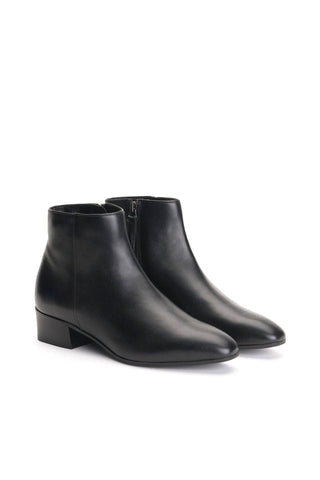 Aquatalia Fuoco Women’s Shoes Calf-Skin Leather Zip-Up Ankle Boot (AQW1015)