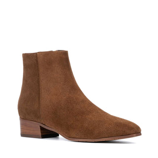 Aquatalia Fuoco Women’s Shoes Suede Leather Zip-Up Ankle Boot (AQW1016)-AmbrogioShoes