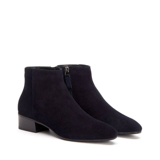 Aquatalia Fuoco Women’s Shoes Suede Leather Zip-Up Ankle Boot (AQW1016)-AmbrogioShoes