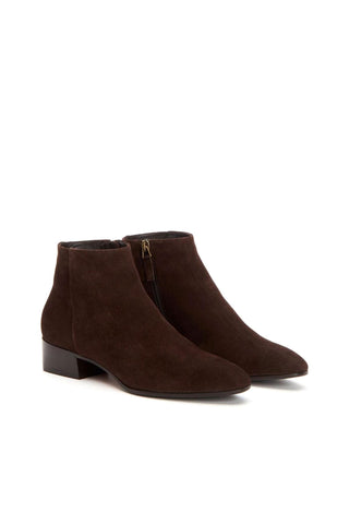 Aquatalia Fuoco Women’s Shoes Suede Zip-Up Ankle Boot (AQW1016)