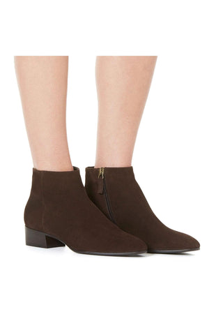 Aquatalia Fuoco Women’s Shoes Suede Zip-Up Ankle Boot (AQW1016)
