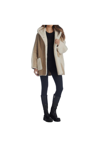 Aquatalia Gianna Lamb Skin & Shearling Jacket