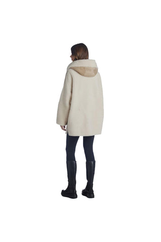 Aquatalia Gianna Lamb Skin & Shearling Jacket