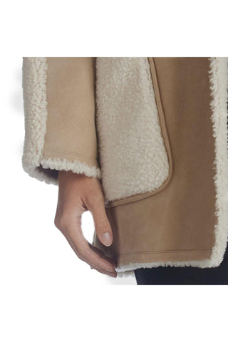 Aquatalia Gianna Lamb Skin & Shearling Jacket