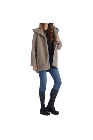 Aquatalia Gianna Lamb Skin & Shearling Jacket