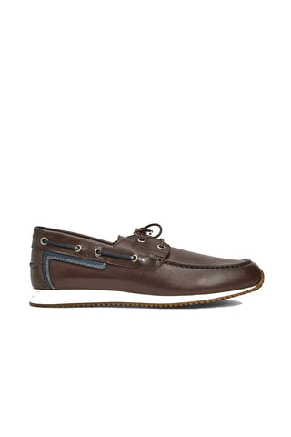 Aquatalia Lido Leather Boat Shoe