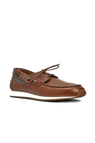 Aquatalia Lido Leather Boat Shoe