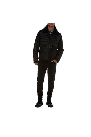Aquatalia Lombardy Nylon & Shearling Jacket