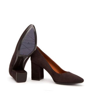 Aquatalia Peony Women’s Shoes Suede Leather Slip-On Pump (AQW1053)-AmbrogioShoes