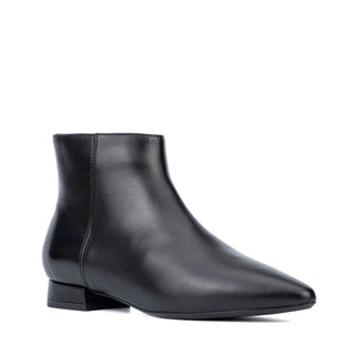 Aquatalia Prisilla Women’s Shoes Calf-Skin Leather Zip-Up Ankle Boot (AQW1014)-AmbrogioShoes