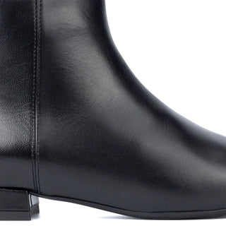 Aquatalia Prisilla Women’s Shoes Calf-Skin Leather Zip-Up Ankle Boot (AQW1014)-AmbrogioShoes