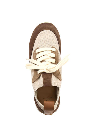 Aquatalia Rolo Fabric & Suede Sneaker