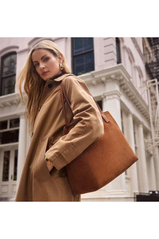 Aquatalia Siena Suede Tote Bag