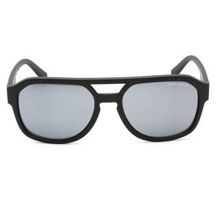 Armani Exchange AX4074S Sunglasses Matte Black / Mirrored Black Unisex-AmbrogioShoes