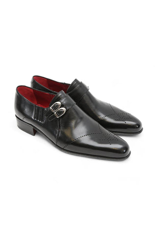 Artioli Adriano Buffalo Leather Double Monk-Straps Loafers (ART1000)-AmbrogioShoes