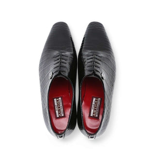Artioli Biagio Men's Luxury Italian Shoes Exotic Alligator Whole Cut Oxford (ART1107)-AmbrogioShoes