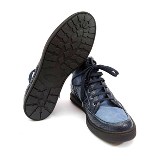 Artioli Brad Python / Suede Hi-Top Sneaker (ART1148)-AmbrogioShoes